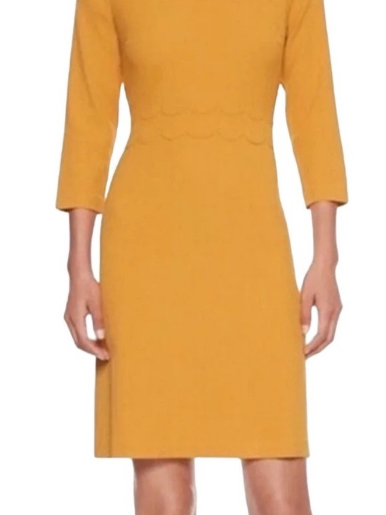 Banana Republic Dresses & Skirts - Banana Republic Mustard 3/4 Sleeve Dress Jackie O Style